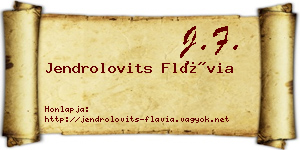 Jendrolovits Flávia névjegykártya